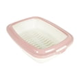 thumbnail image 1 of SussexHome Pets Tripple Filter Sifting Cat Litter Box Pan - 23.5 x 17 x 6.3 Inches Sifting Litter Pan - Easy Clean Litter Box Tray - Pink, 1 of 6