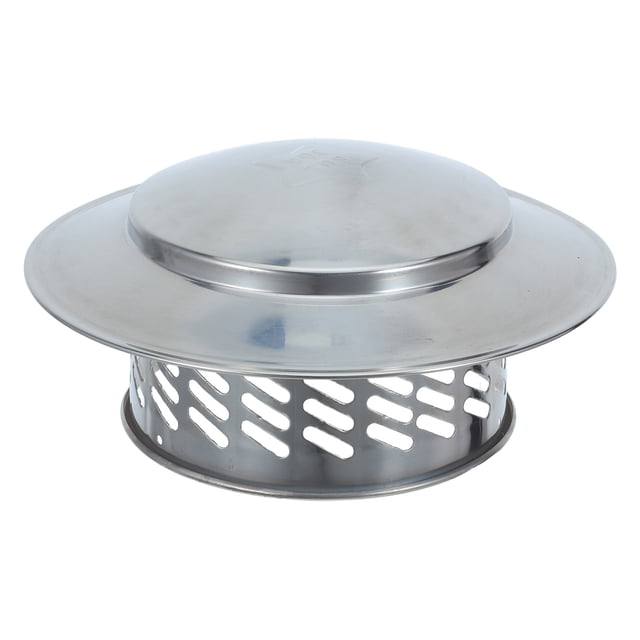 PAMINGONO Capuchón Redondo De Chimenea En Acero Inoxidable Con Protección Contra Lluvia Y Viento Para Hogar
