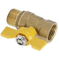 thumbnail image 2 of Válvula de bola, rosca macho G1/2 Suministro de plomería de bola Válvula de bola de gas combustible Diseño fácil de usar, 2 of 8