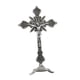 thumbnail image 4 of Crucifijo de pie de 10 pulgadas, estatua de Jesús en la cruz, crucifijo de metal con soporte para mesa Peltre antiguo, 4 of 9