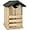 All-Natural, variant on Outer Trails Japanese Cedar Wooden Owl Houses, Composite Weather Tight Roof, Bark Front