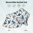thumbnail image 2 of Pofeuu Underwater Animals 1 Print Bucket Hat for Women Men Reflective Bucket Hats Beach Summer Sun Hat Travel Fisherman Cap, 2 of 6