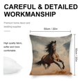 thumbnail image 2 of horse runninglinen toss pillowcase decoration pillowcase gifting preferred 20x20inch cushion cover sofa pillowcase sofa bedroom living room car, 2 of 8