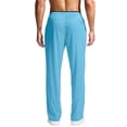 thumbnail image 5 of cfhntfmh Workout Pants for Men Straight Leg Loose Fit Running Pants with Pockets Lightweight Drawstring Pants (Blue,Large), 5 of 6