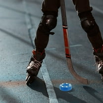 MERRYHAPY 2Pcs Reusable Plastic Ice Hockey Pucks with Textured Surface for Control