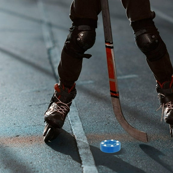 MERRYHAPY 2Pcs Reusable Plastic Ice Hockey Pucks with Textured Surface for Control