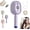 Purple, variant on Electric Steam Brush for Hair, 2 in 1 Steam Hair Straightener Brush with Water Spray, Fast Heat-Up Misting Detangling Brush to Reduce Frizz & Nourish Hair (Purple)