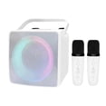thumbnail image 1 of Machine à Microphone Double avec Lumière LED RGB Haut-Parleur Compatible Bluetooth Lecteur HIFI 10W avec 2 Microphones Sans Fil, 1 of 6