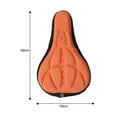thumbnail image 4 of Funda para asiento de bicicleta, funda para cojín de asiento de bicicleta, práctica, elegante, protectora portátil Naranja, 4 of 8