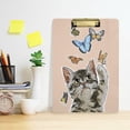 thumbnail image 6 of FMSHPON Cute Cat Butterfly Stylish Clipboard Hardboard Wood Nursing Clip Board and Pull for Standard A4 Letter 13x9 inches, 6 of 8