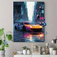 thumbnail image 4 of Cyberpunk Racing Car Game Room Canvas Wall Art 15.75x11.81 Inches, 4 of 8