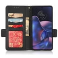 thumbnail image 5 of Motorola Edge 2022 Case , PU Leather Flip Cover Card Slots Magnetic Closure Wallet Case for Motorola Edge 2022, 5 of 5