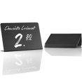 thumbnail image 4 of GOOHOCHY 4pcs Acrylic Small Blackboard Desktop Chalkboard Message Display Board for Wedding Party (Black), 4 of 8