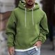 thumbnail image 2 of Men's Solid Color Plush Warm Coat Fleece Sweater Casual Coat Pocket Sweater Autumn Winter Coat XL, 2 of 5