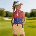 thumbnail image 5 of CAIXIA Girls 4th of July Dress American Patriotic Outfit USA Independence Day Clothes Flutter Sleeve Tulle Tutu Dress, 5 of 6