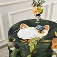 thumbnail image 6 of YAZAOO Round Tablecloth Cartoon Cats Peeking Pattern Tableclothes, 6 of 8