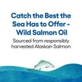 thumbnail image 2 of Natural Factors Wild Alaskan Salmon Oil Provides Omega-3, EPA, DHA & Vitamin D, Supports Brain & Heart Health, 180 Softgels, 2 of 9