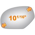 thumbnail image 2 of Burco Side View Mirror Replacement Glass - Clear Glass - 4111, 2 of 3