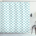 thumbnail image 1 of Ambesonne Alien Shower Curtain, Space Visitors Portrait, 69"Wx84"L, Blue White, 1 of 3