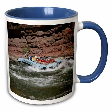 3dRose Rafting the Colorado River Grand Canyon Arizona - US03 DPB0086 - Douglas Peebles - Two Tone Blue Mug,