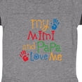 thumbnail image 3 of Inktastic Mimi and Papa Love Me Boys or Girls Baby Bodysuit, 3 of 4