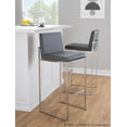 thumbnail image 3 of LumiSource Fuji High Back 30" Fixed-Height Barstool - Set of 3, 3 of 6