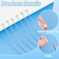 thumbnail image 4 of About 205 Pcs 304 Stainless Steel Head Pins Findings Eye Pin Length 1.5 Inch 23-Gauge for DIY Jewelry Making, 4 of 6