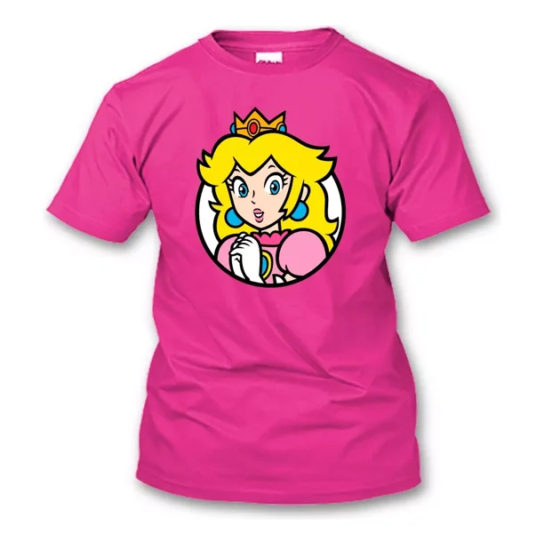 Playera Princesa Peach Mario Bros Nintendo Todas Las Tallas