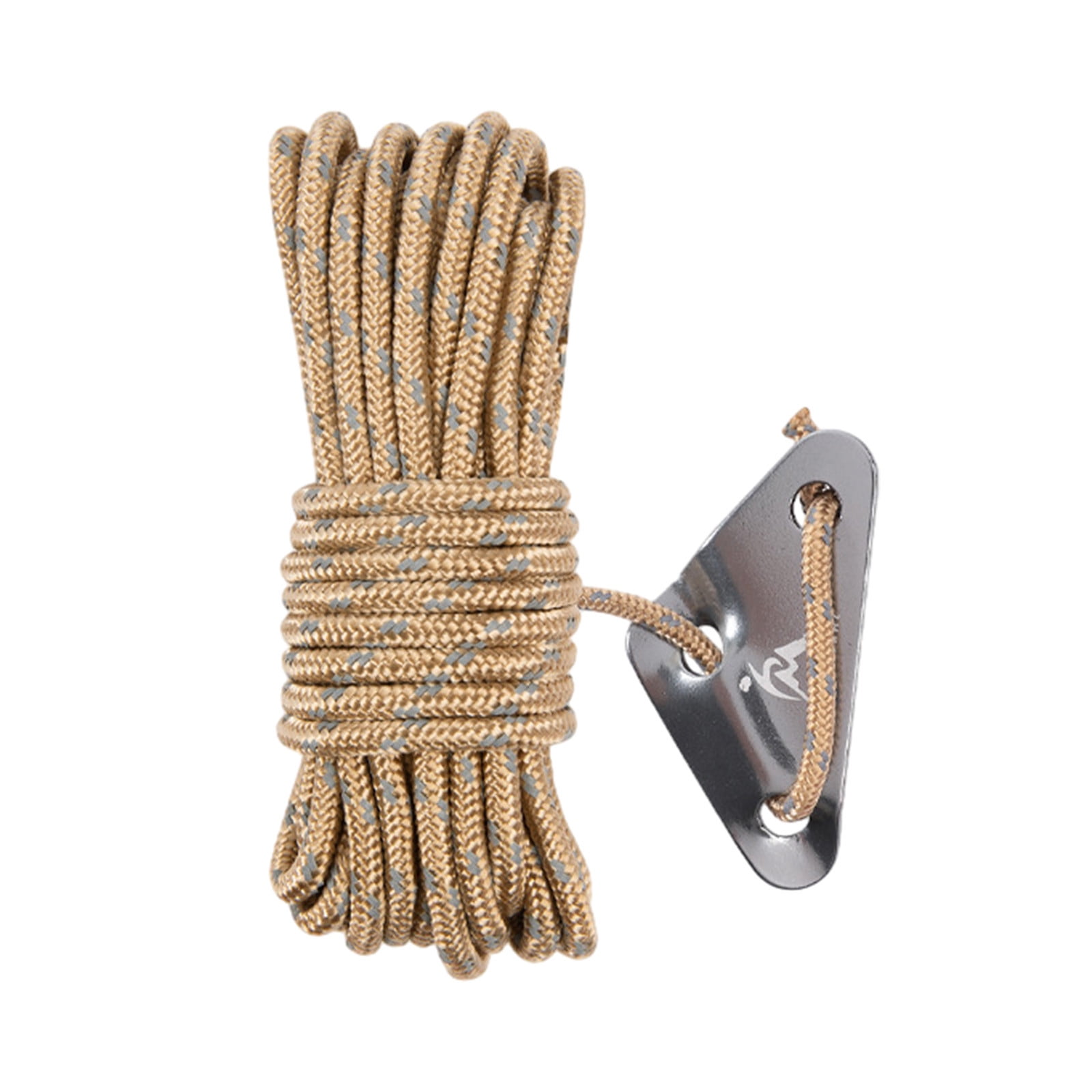 Reflective Guyline Solid Braid Nylon Camping Rope with Aluminum