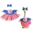 thumbnail image 5 of Patriotic Porch Goose Outfits for 23 Inch Lawn Statue, 4th of July Costume for Plastic/Cement Statue, Summer Sculpture Clothes for Garden Patio USA 250th Anniversary Decoration (C), 5 of 6