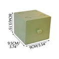 thumbnail image 2 of Desktop Storage Box with Drawer - Macaron Building Block Organizer for Cosmetics, Jewelry, Small Items | Space Saving Desk Accessory Organizer for Home, Vanity Tabletop | Plastic Storage Container, 2 of 7