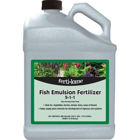 Ferti-lome 10614 Fish Emulsion Fertilizer 1 Gallon 5-1-1