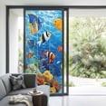 thumbnail image 2 of Ocean Marine Window Privacy Film Life Tropical Fish Coral Underwater World Decorative Glass Window Film UV Blocking Static Cling Non-Adhesive Sticker Covering for Home Door 35.4x78.7 inches, 2 of 7