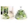 thumbnail image 2 of YIEMEEN Cat Toy Ball Tower and Track Interactive Toy 3 Level Turntable with 3pcs Ball, 2 of 10