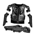 thumbnail image 1 of Miulika Kids Motorcycle Guard Suit Chest Spine Back Protector Dirt Bike Gear Riding Protection Set for Skateboard Riding Cycling Black, 1 of 9