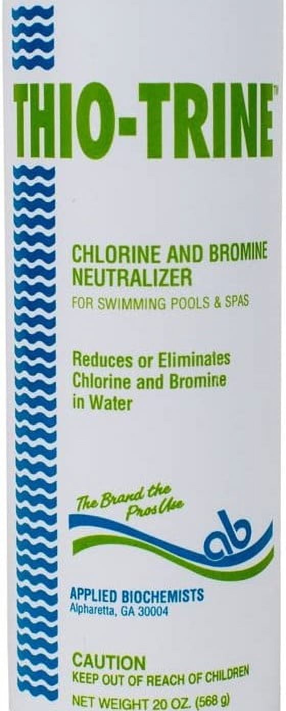 Applied Biochemists LZ-401115A-2 Thio-Trine Chlorine Bromine Neutralizer (20 oz) - 2 Pack Swimming Pool