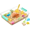 thumbnail image 6 of 6 Qt Plastic Storage Bins with Lids, Clear Sensory Bins, Arts Crafts Organizers and Storage, Stackable Containers for Home Office and School Supplies, 4 Pack, 6 of 6