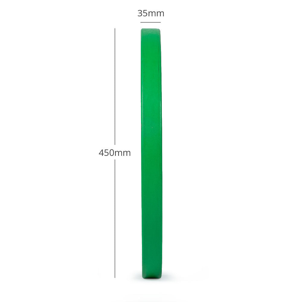 Titan Fitness 10 KG Green Elite Color Olympic Bumper Plates, Sold as a Pair, Competition Weight Plates, Rubber with Steel Insert