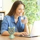 thumbnail image 4 of New Bear Handheld Fan Desktop Mini Cute Home Portable USB Charging Small Fan, 4 of 5
