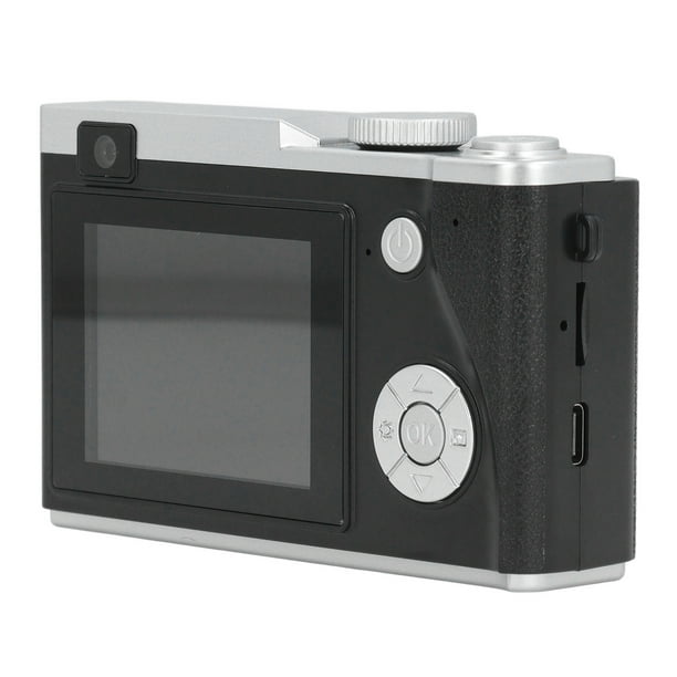 Cámaras Digitales para Fotografía, Cámara Vlogging 1080p 48MP, Cámara Compacta Con Zoom Digital 16x Con Pantalla de 2,4 Pulgadas, Cámara Selfie Portátil para Viajes