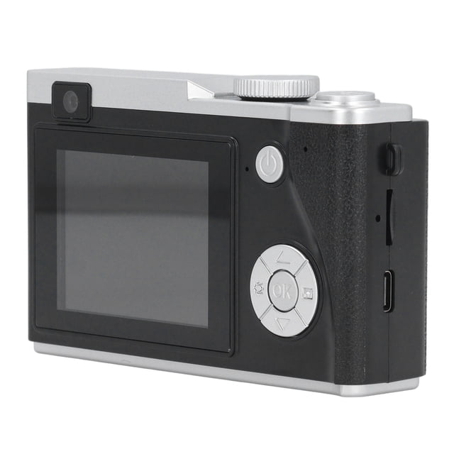 Cámaras Digitales para Fotografía, Cámara Vlogging 1080p 48MP, Cámara Compacta Con Zoom Digital 16x Con Pantalla de 2,4 Pulgadas, Cámara Selfie Portátil para Viajes