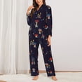 thumbnail image 3 of Bingfone Womens Pajama Sets Mushrooms3 Print,Long Sleeve Loungewear Pajamas Set-Medium, 3 of 9