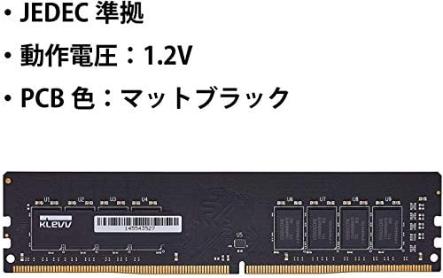 KLEVV Desktop PC memory PC4-25600 DDR4 3200 8GB x 1 288pin SK hynix memory chip adopted KD48GU88D-32N220A