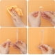 thumbnail image 5 of Dos ganchos de almacenamiento para bucles para el cabello de 4 piezas, ganchos para exhibición de aros para el cabello autoadhesivos de pared (2 largos y 2 cortos) ER, 5 of 5