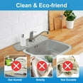 thumbnail image 5 of EEEkit Silicone Sink Splash Guard, 5.5 x 14.6" Faucet Splash Guard, Kitchen Drip Catcher with Slope & Drain Outlet, Gray, 5 of 6