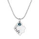 thumbnail image 5 of EeaseMX Collar con forma de corazón roto y bordado, "Mi mejor amiga para siempre" y colgante de cristal rojo y azul con incrustaciones (XL1549), 5 of 7