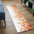 thumbnail image 4 of Farmhouse Runner Rugs 2x6 ft Watercolor Orange Eucalyptus Leaves Rustic Botanical Washable Hallway Rugs Non-Slip Floor Mats Absorbent Carpet Bedside Runners for Bedroom Kitchen Bathroom Laundry Room, 4 of 9