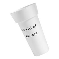 Masteelf 1Pack Round Plastic Flower Pots for Plants with Drainage 14X7.9in