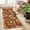 Red, variant on Floral Washable Area Rugs Non-Slip Small Entryway Rug Indoor, Throw Stain Resistant Kitchen Rugs Soft Paisley Print Bathroom Mats DoorMat Carpet for Bedroom Laundry Living Room Sink