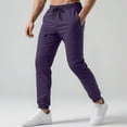 thumbnail image 3 of Men's Track Pants - Comfortable Breathable Sweatpants with Pockets and Elastic Waistband for Home & Lounge, 3 of 7